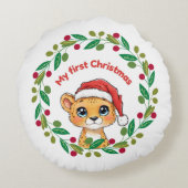 マイ初めてのクリスマスオーナメント ラウンドクッション (裏面)