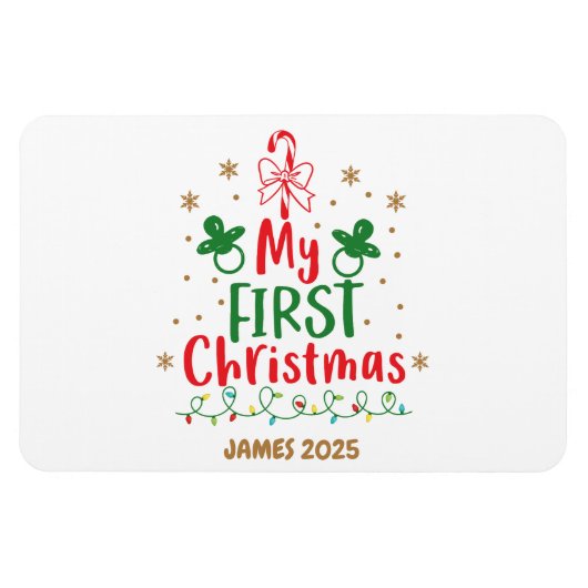 マイ初めてのクリスマスキャンディーケーン マグネット (横)