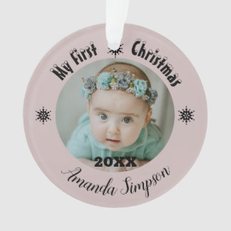 マイ初めてのクリスマススノーフレークフレームオーナメント オーナメント