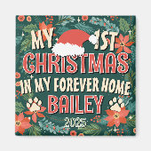マイ初めてのクリスマスズインマイフォーエバーはっきりしたホームリース マグネット (正面)