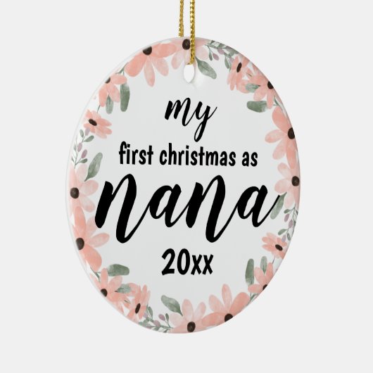 マイ初めてのクリスマスズナナカスタマイズ可能オーナメント セラミックオーナメント (右)