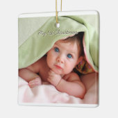 マイ初めてのクリスマスタイニーフォトオーナメント セラミックオーナメント (左)