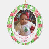 マイ初めてのクリスマスツリーオーナメント セラミックオーナメント (左)