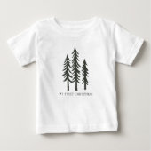 マイ初めてのクリスマスツリー ベビーTシャツ (正面)