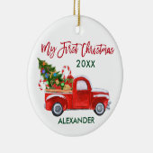 マイ初めてのクリスマストラックキャンディカネスベビー セラミックオーナメント (右)