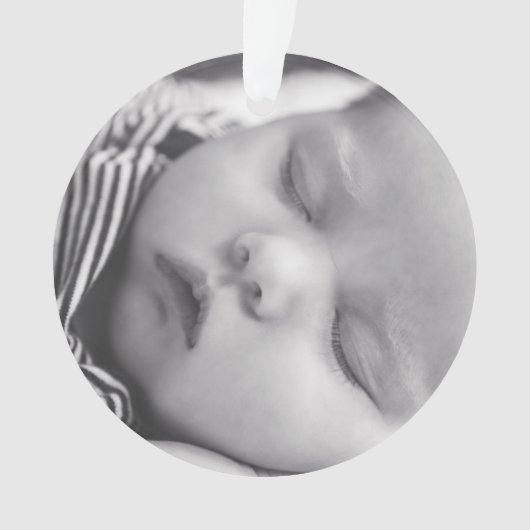 マイ初めてのクリスマスパーソナライズされたクリスマス飾り オーナメント (正面)