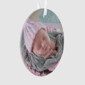 マイ初めてのクリスマスパーソナライズされたクリスマス飾り オーナメント (正面)