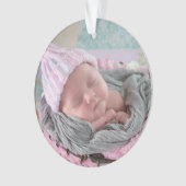 マイ初めてのクリスマスパーソナライズされたクリスマス飾り オーナメント (正面)