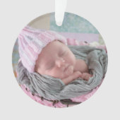 マイ初めてのクリスマスパーソナライズされたクリスマス飾り オーナメント (正面)