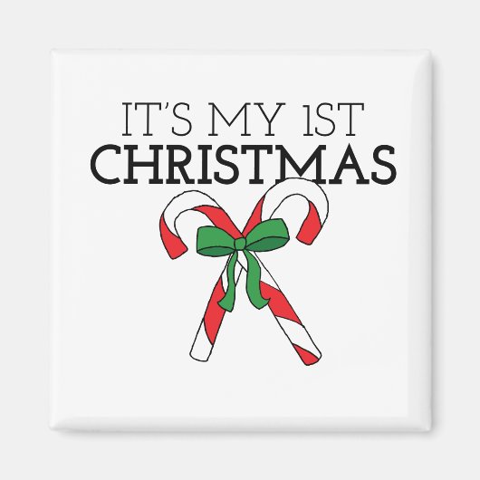 マイ初めてのクリスマスファーストホリデーウィアベビー マグネット (正面)
