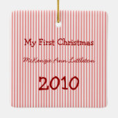マイ初めてのクリスマスフォトオーナメント セラミックオーナメント (裏面)
