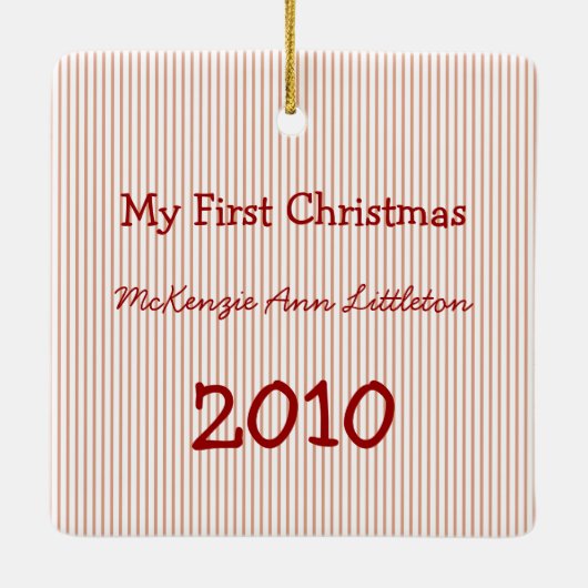 マイ初めてのクリスマスフォトオーナメント セラミックオーナメント (裏面)