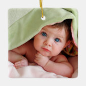 マイ初めてのクリスマスフォトオーナメント セラミックオーナメント (正面)