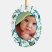 マイ初めてのクリスマスフォトオーナメント セラミックオーナメント (正面)