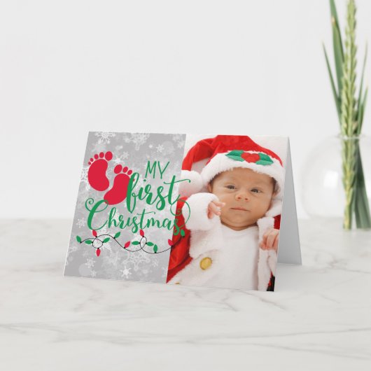 マイ初めてのクリスマスフォトクリスマスカード シーズンカード (正面)