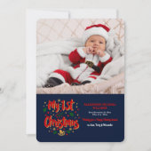 マイ初めてのクリスマスフォトグリーティングカード シーズンカード (正面)