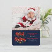 マイ初めてのクリスマスフォトグリーティングカード シーズンカード (スタンド正面)