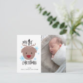 マイ初めてのクリスマスフォトホリデーカード 招待状 (スタンド正面)