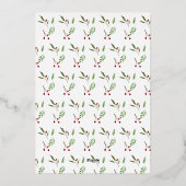 マイ初めてのクリスマスフォトホリデースクリプト 箔シーズンカード (裏面)