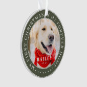 マイ初めてのクリスマスフォーエバーモダンホームペット オーナメント (正面)