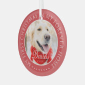 マイ初めてのクリスマスフォーエバーモダンホームペット ガラスオーナメント (正面左)