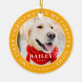 マイ初めてのクリスマスフォーエバーモダンホームペット セラミックオーナメント (正面)