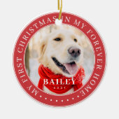 マイ初めてのクリスマスフォーエバーモダンホームペット セラミックオーナメント (正面)