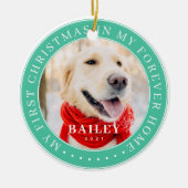 マイ初めてのクリスマスフォーエバーモダンホームペット セラミックオーナメント (正面)