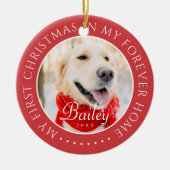 マイ初めてのクリスマスフォーエバーモダンホームペット セラミックオーナメント (正面)