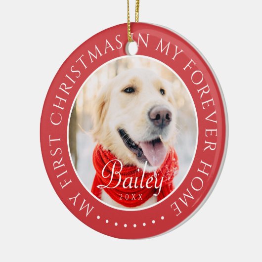 マイ初めてのクリスマスフォーエバーモダンホームペット セラミックオーナメント (左)