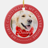 マイ初めてのクリスマスフォーエバーモダンホームペット セラミックオーナメント (裏面)