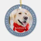 マイ初めてのクリスマスフォーエバーモダンホームペット セラミックオーナメント (正面)