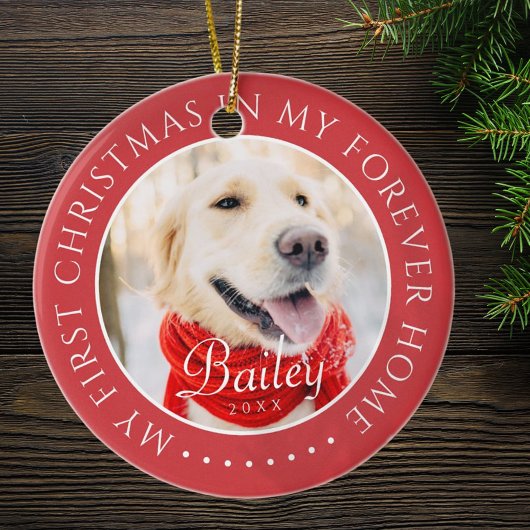 マイ初めてのクリスマスフォーエバーモダンホームペット セラミックオーナメント