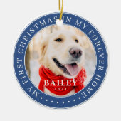 マイ初めてのクリスマスフォーエバーモダンホームペット セラミックオーナメント (正面)