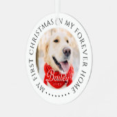 マイ初めてのクリスマスフォーエバーモダンホームペット メタルオーナメント (正面左)