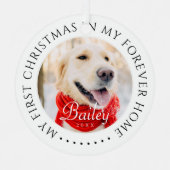 マイ初めてのクリスマスフォーエバーモダンホームペット メタルオーナメント (正面)