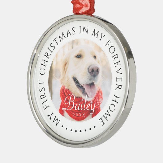 マイ初めてのクリスマスフォーエバーモダンホームペット メタルオーナメント (左)