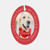 マイ初めてのクリスマスフォーエバーモダンホームペット メタルオーナメント (正面左)