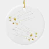 マイ初めてのクリスマスベビーのKeepsake写真 セラミックオーナメント (裏面)