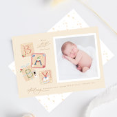 マイ初めてのクリスマスベビーアナウンスホリデーカード 案内状