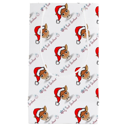 マイ初めてのクリスマスベビーキリン スモールペーパーバッグ (正面)