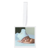 マイ初めてのクリスマスベビーフォトキューブオーナメント キューブオーナメント (正面)