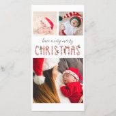 マイ初めてのクリスマスベビーフォトコラージュ シーズンカード (裏面)