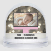 マイ初めてのクリスマスベビーフォトスノーグローブ (正面)