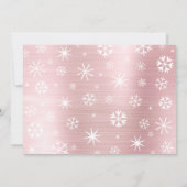 マイ初めてのクリスマスベビーフォトスノーフレークバラ金ゴールド シーズンカード (裏面)