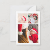 マイ初めてのクリスマスベビーフォトホリデイ ノートカード (裏面)