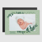 マイ初めてのクリスマスベビーフォト磁気カード (正面/裏面)