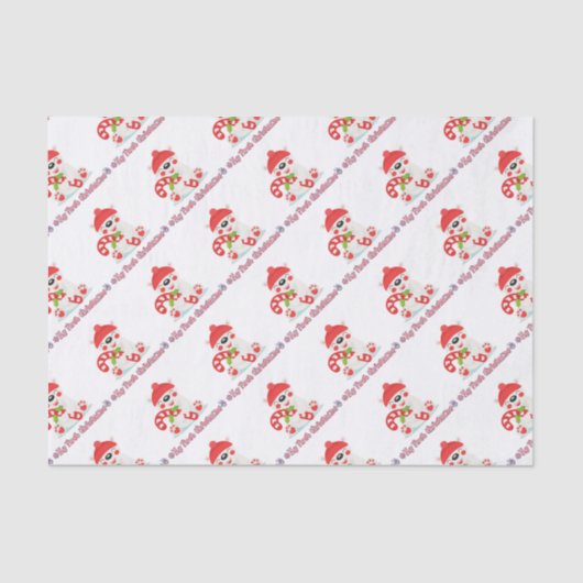 マイ初めてのクリスマスベビーベア 薄葉紙 (正面)