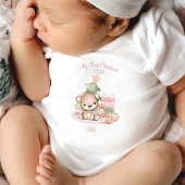 マイ初めてのクリスマスベビーボディスーツ |カスタム文字 ベビーボディスーツ