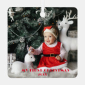 マイ初めてのクリスマスベビー写真広場 メタルオーナメント (裏面)